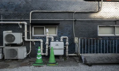 HVAC ducts outside a room