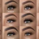Comparison of 12 eyelash extension styles, including Vixen, Bombshell, Lavish, Silhouette, Temptation, Sassy, Rich, Climax, Risqué, Supermodel, Fantasy, and Princess.