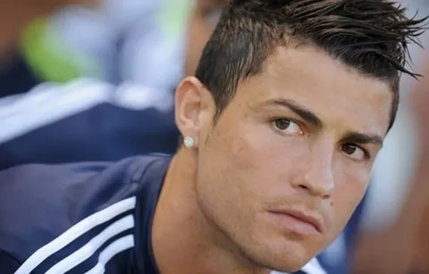 Cristiano Ronaldo's stylish spiked haircut – trending Footballers Hairstyles.