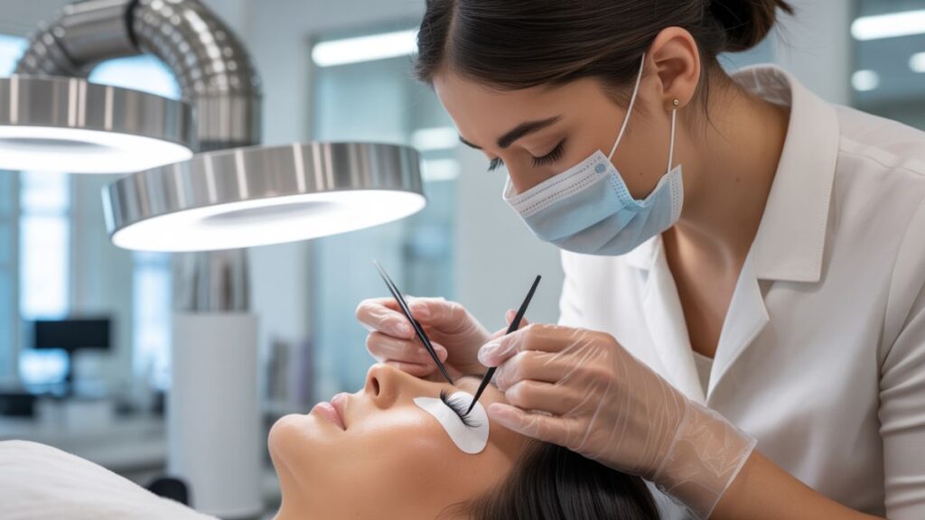Allergy prevention in a hygienic lash salon.