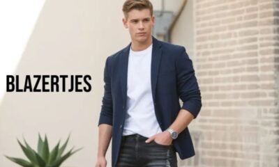 Stylish man wearing modern blazertjes in a smart-casual outfit