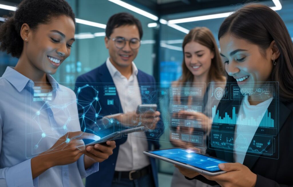 AI and blockchain technology powering Finnorth digital ecosystem.